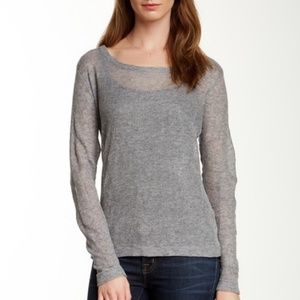 NWOT Inhabit wool metal fiber Ribbed Sweater